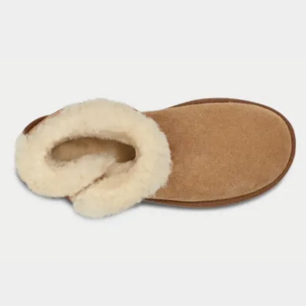 UGG mini bailey button chestnut/ tan, size 8 or 9, new in box - Picture 12 of 13